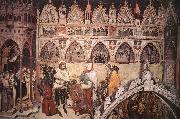 ALTICHIERO da Zevio Virgin Being Worshipped by Members of the Cavalli Family oil painting on canvas